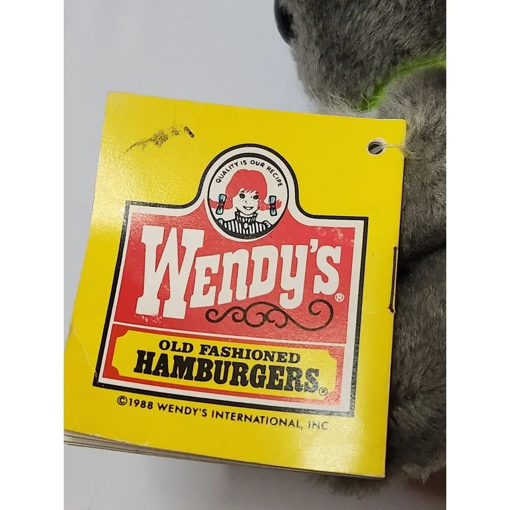 1988 Wendy’s WWF Koala Plush Determined Productions Vintage Promo Toy Korea